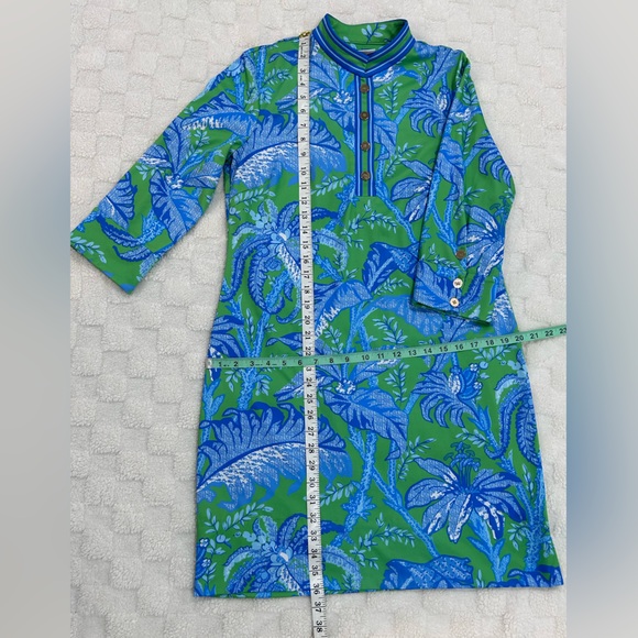 Gretchen Scott Designs Tropical Blue and Green Cover-Up - Picture 13 of 16